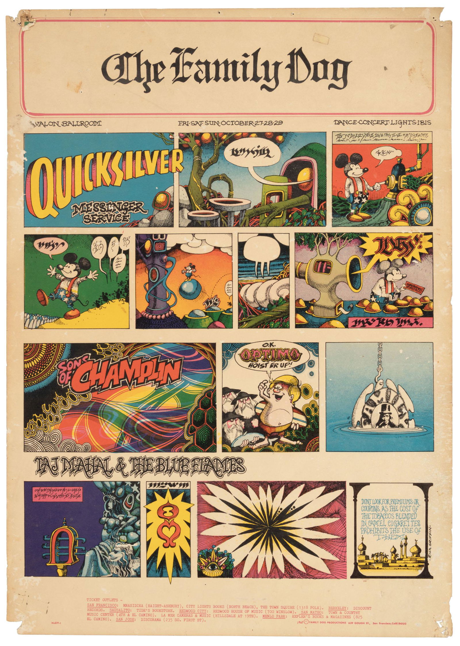 Rick Griffin's "Mornin Papa" rock poster (1 of 1)