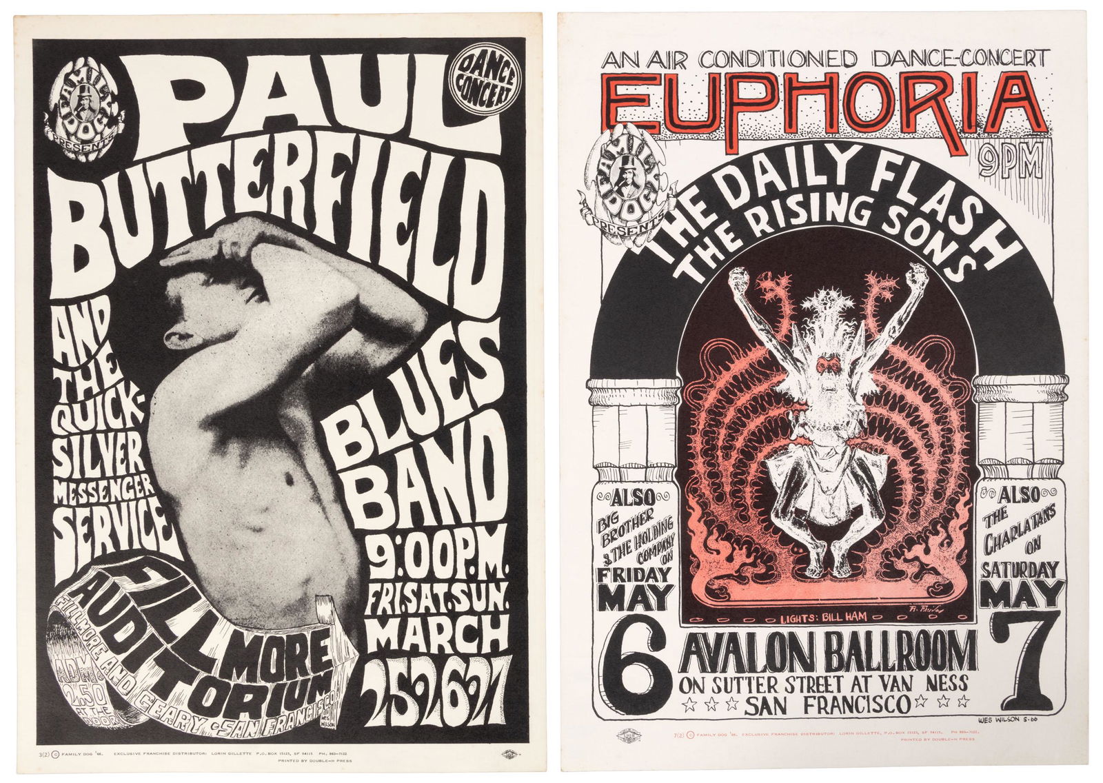 Two early Family Dog posters by Wes Wilson (1 of 5)