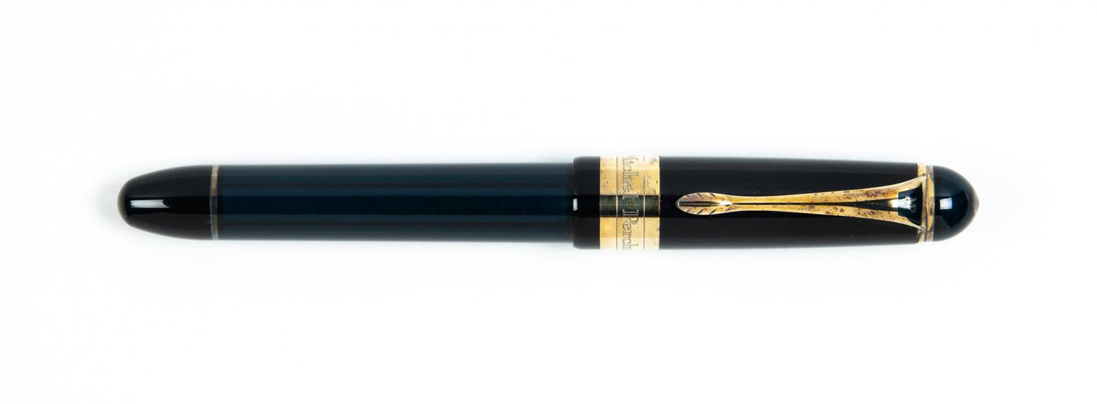 MICHEL PERCHIN MP6 Greek Key Blue Enamel Ltd Ed Rollerball (1 of 1)