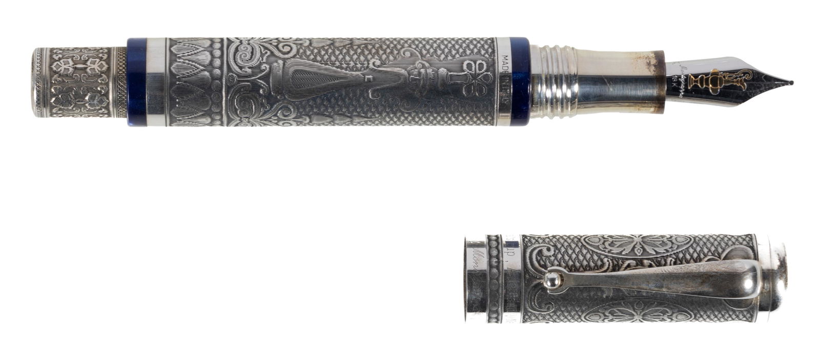 MONTEGRAPPA Silver AMERICA'S CUP Ltd Fountain Pen (1 of 1)