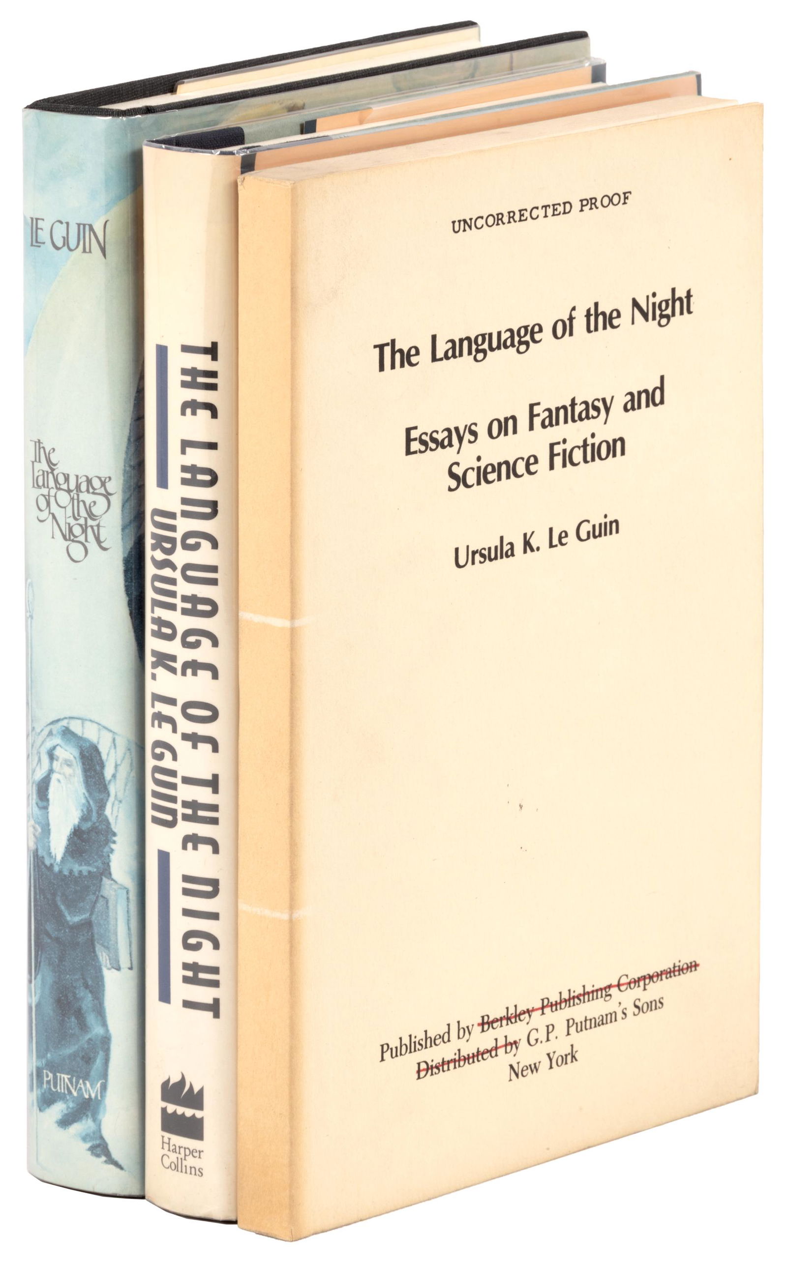 3 Le Guin signed editions Language of the Night (1 of 4)