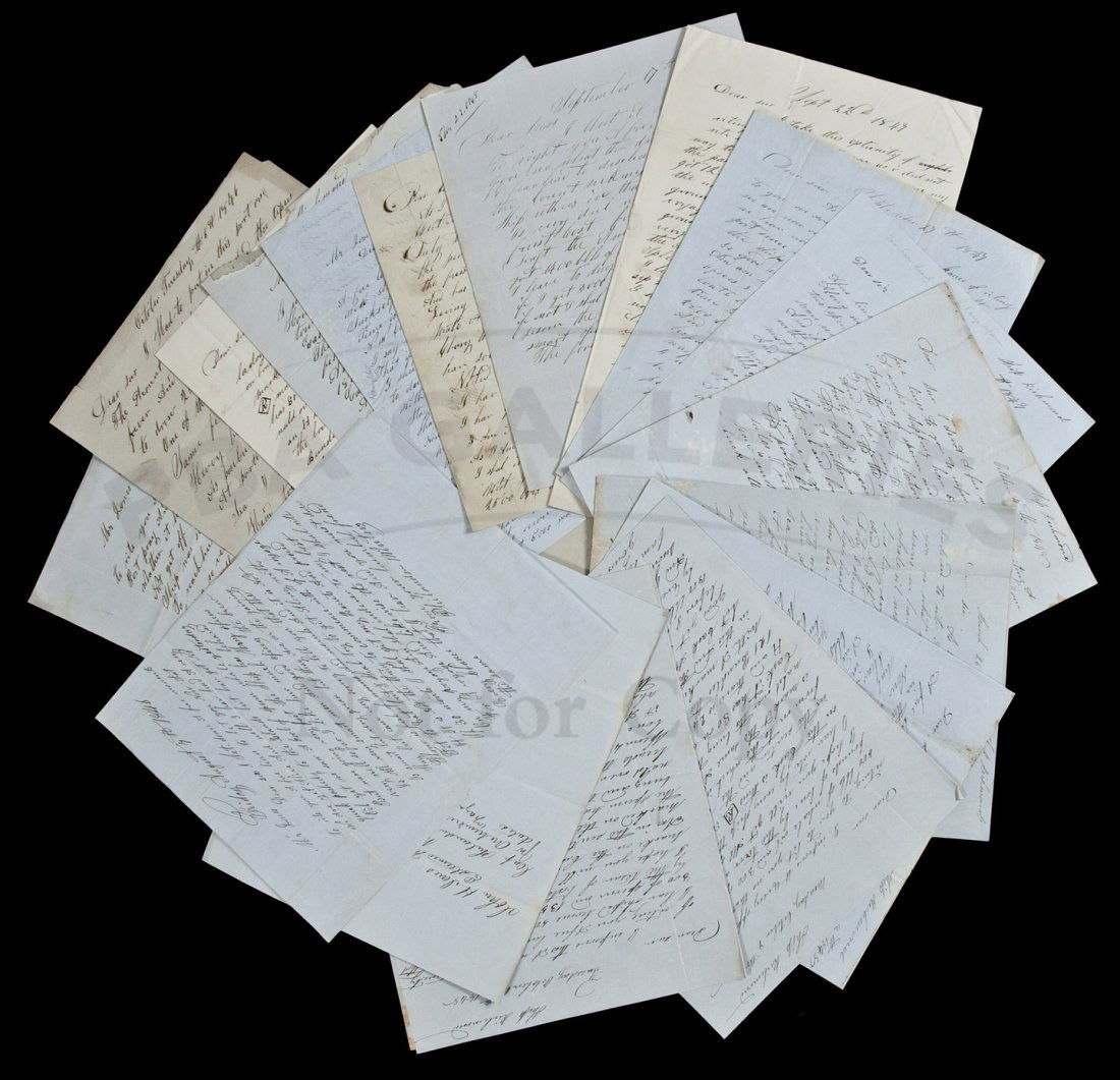 Letters from a whaling ship captain 1846-48: Title: Archive of 17 autograph letters signed, from Philander Winters, Captain of the whaleship Richmond, nearly all to John H. Jones, agent representing the owners of the ship Author: Winters, Philan