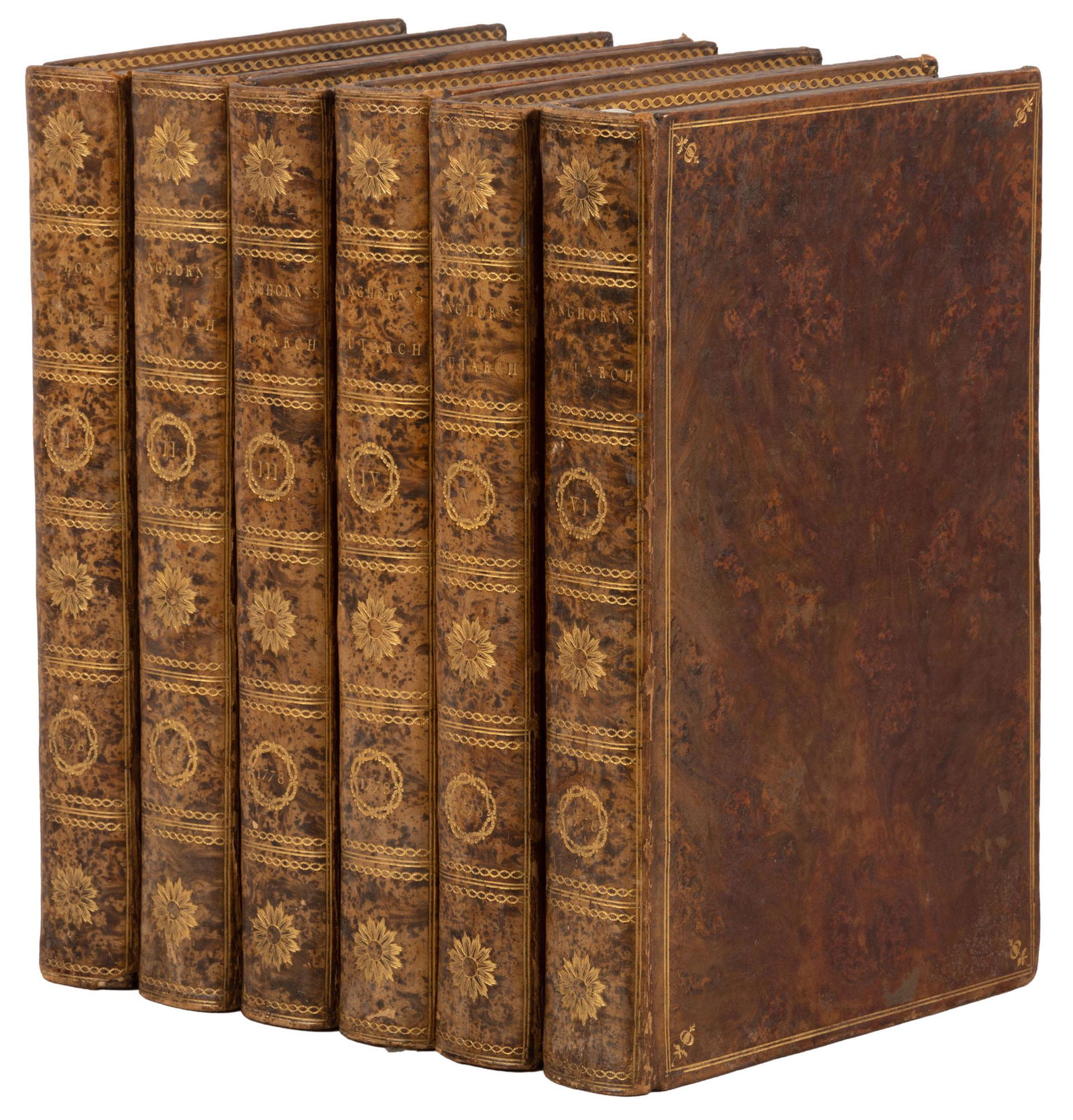 Plutarch's Lives nicely bound by Kalthoeber (1 of 7)