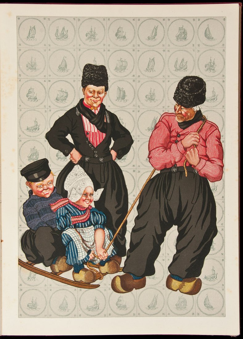 The National Costumes of Holland: Title: The National Costumes of Holland Author: Gardilanne, Gratianne de & Elizabeth Whitney Moffatt Description: Introduction and Explanatory Letterpress by Alma Oakes. 50 color plates. (Folio) 37x27