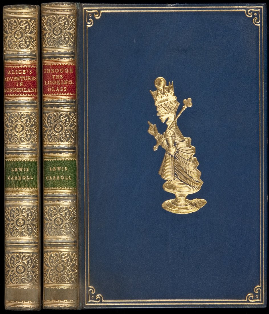 Alice in Wonderland and Through the Looking Glass: Title: Alice's Adventures in Wonderland [&] Through the Looking-Glass and What Alice Found There - Finely Bound Author: Carroll, Lewis Description: 2 volumes. Illustrations by John Tenniel. (12mo) 15.