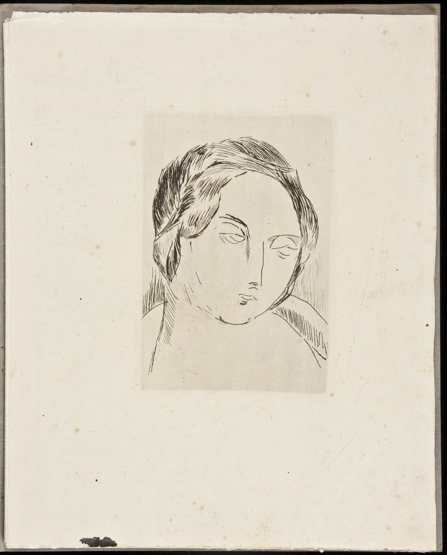 Vlaminck Illustrations pour Le Diable au Corps: Title: Illustrations pour Le Diable au Corps de Raymond Radiguet Author: Vlaminck, Maurice de Description: 1 dry point etching and 10 original lithographs. 29.5x23.7 cm (11½x9¼"), loose in gray pape