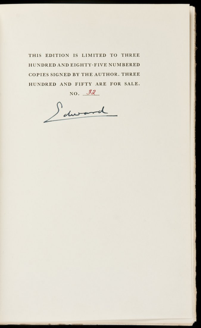A King's Story The Memoirs of the Duke of Windsor: Title: A King's Story: The Memoirs of the Duke of Windsor Author: Windsor, [Edward] Duke of Description: (8vo) full red morocco, spine ruled and lettered in gilt, top edge gilt, slipcase. One of 385 c