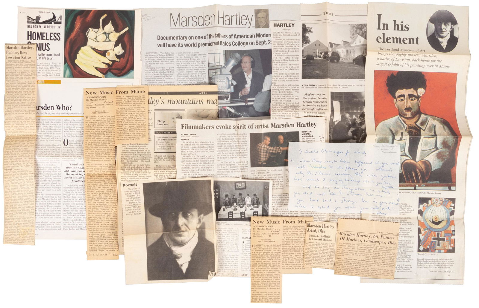 Inscribed volumes and letters from Marsden Hartley (1 of 4)