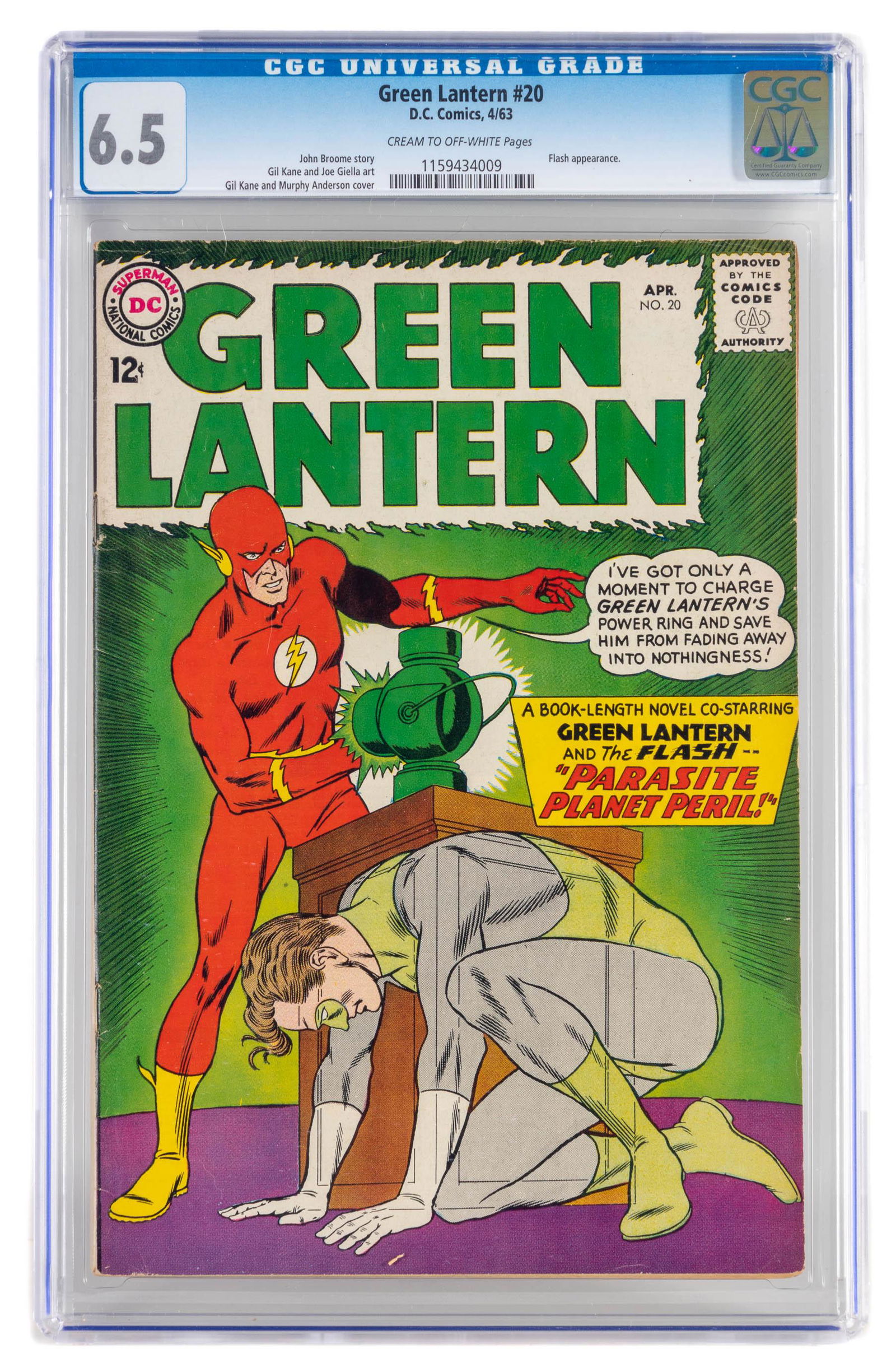 GREEN LANTERN #20 * CGC 6.5 * Flash Guest-Stars (1 of 2)