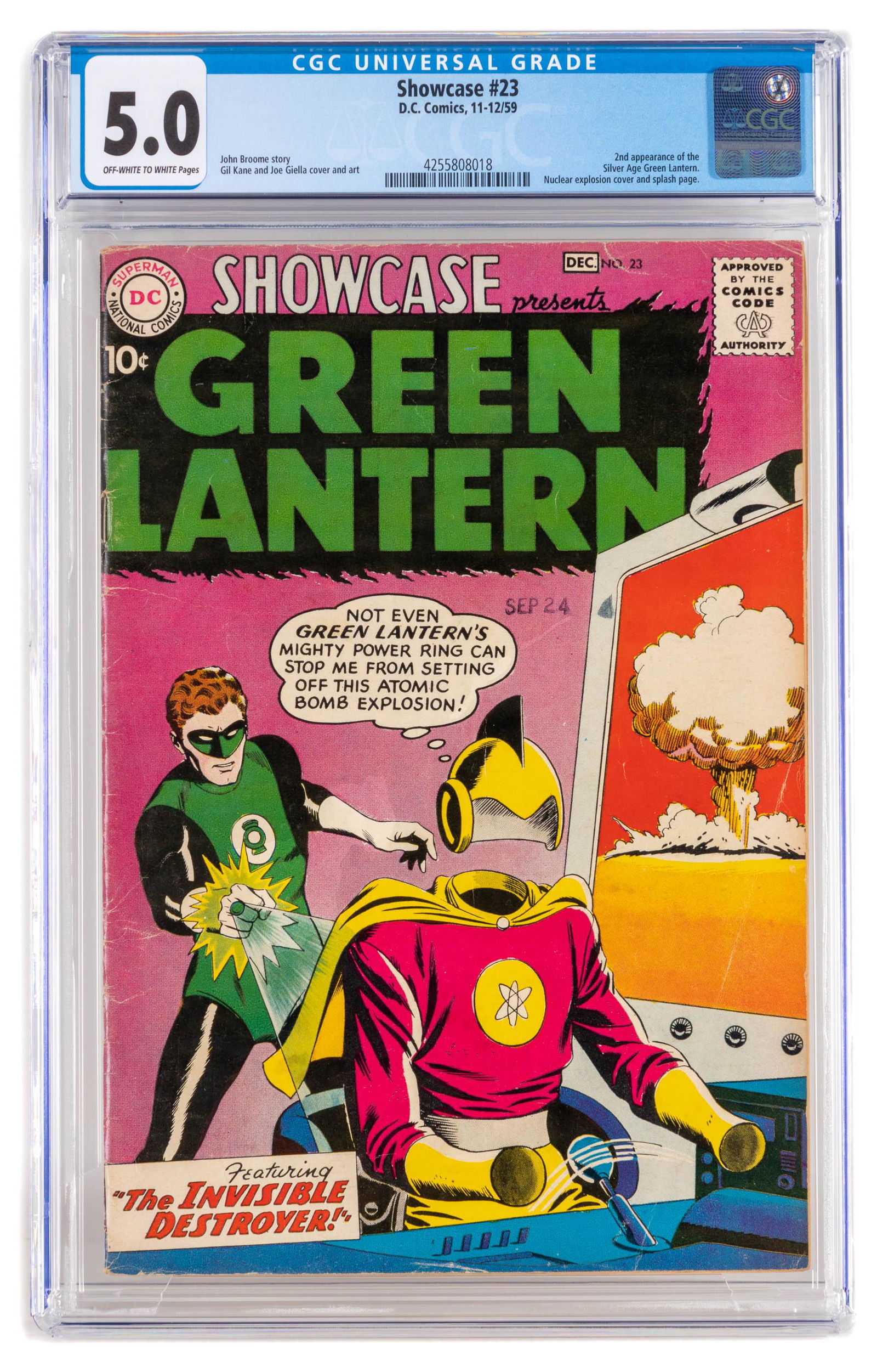 SHOWCASE 23 * CGC 5.0 * 2nd Silver Age Green Lantern (1 of 2)