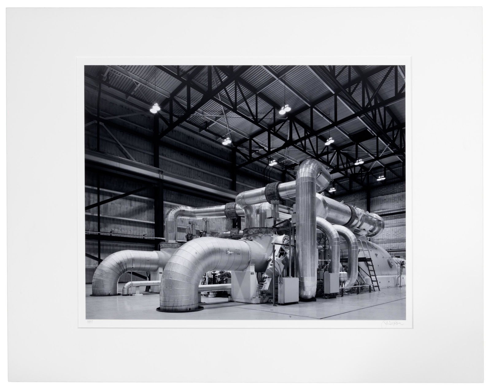 Steam Turbine, Alma, WI signed by John Sexton: Heading: Author: Sexton, John Title: Steam Turbine, Alma, Wisconsin, 1987 Place Published: [Carmel Valley, CA] Publisher: Date Published: 1987; vintage print Description: G