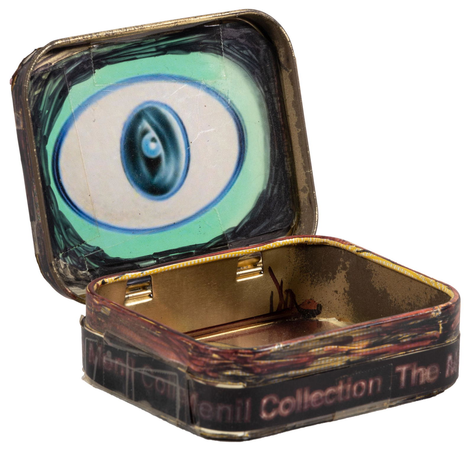 Lew Thomas assemblage, The Menil Collection: Heading: Author: Thomas, Lew Title: The Menil Collection Place Published: Publisher: Date Published: c.1990s Description: Mixed media assemblage. 9x7x2.5 cm (3½x2&f