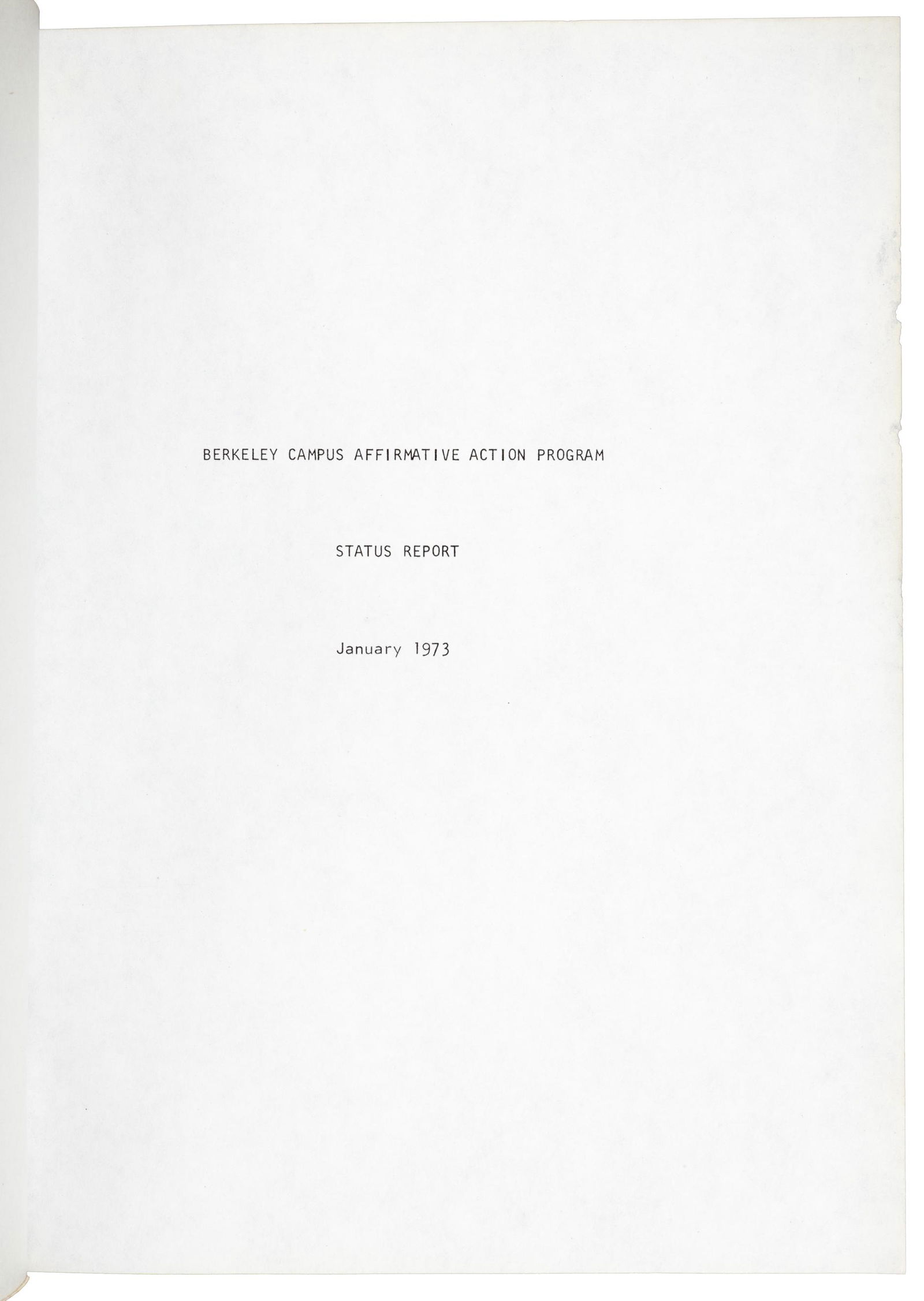 Affirmative Action at UC Berkeley 1973 (1 of 5)