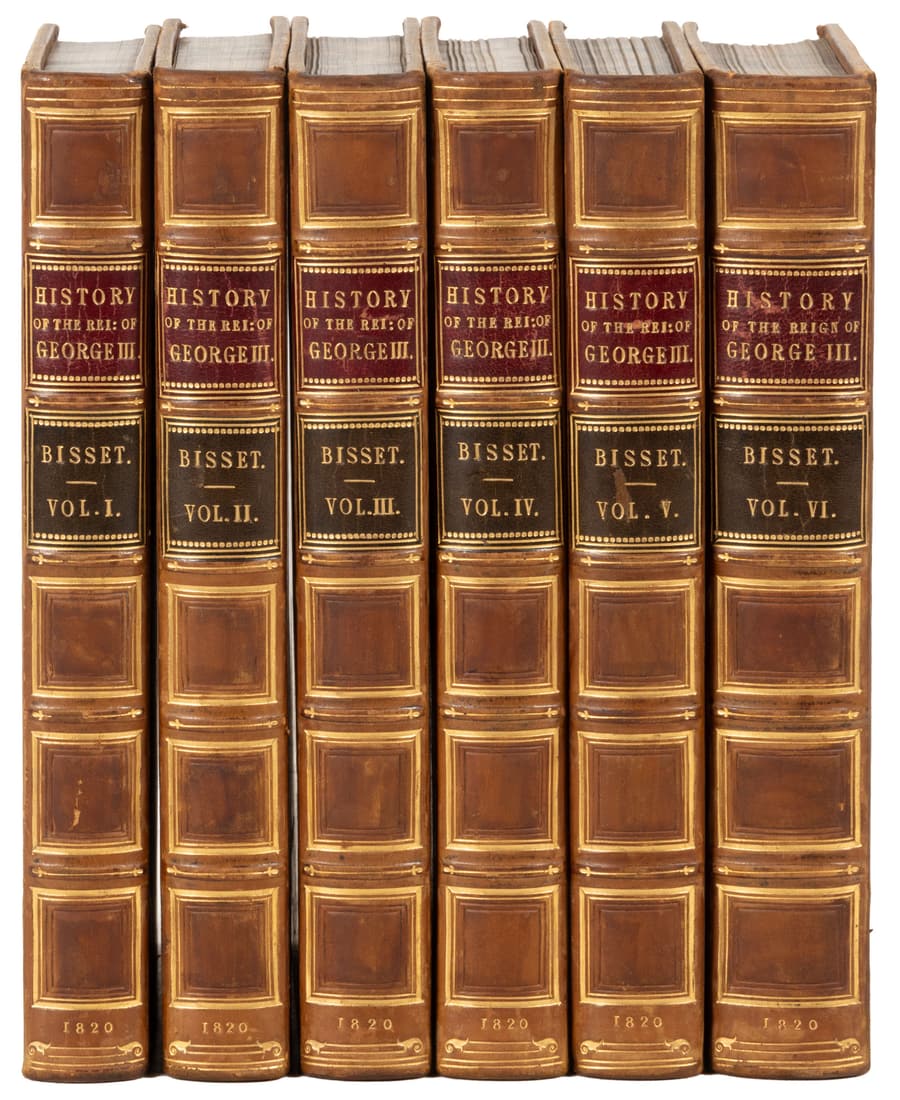 Bisset's History of George III, nicely bound (1 of 3)