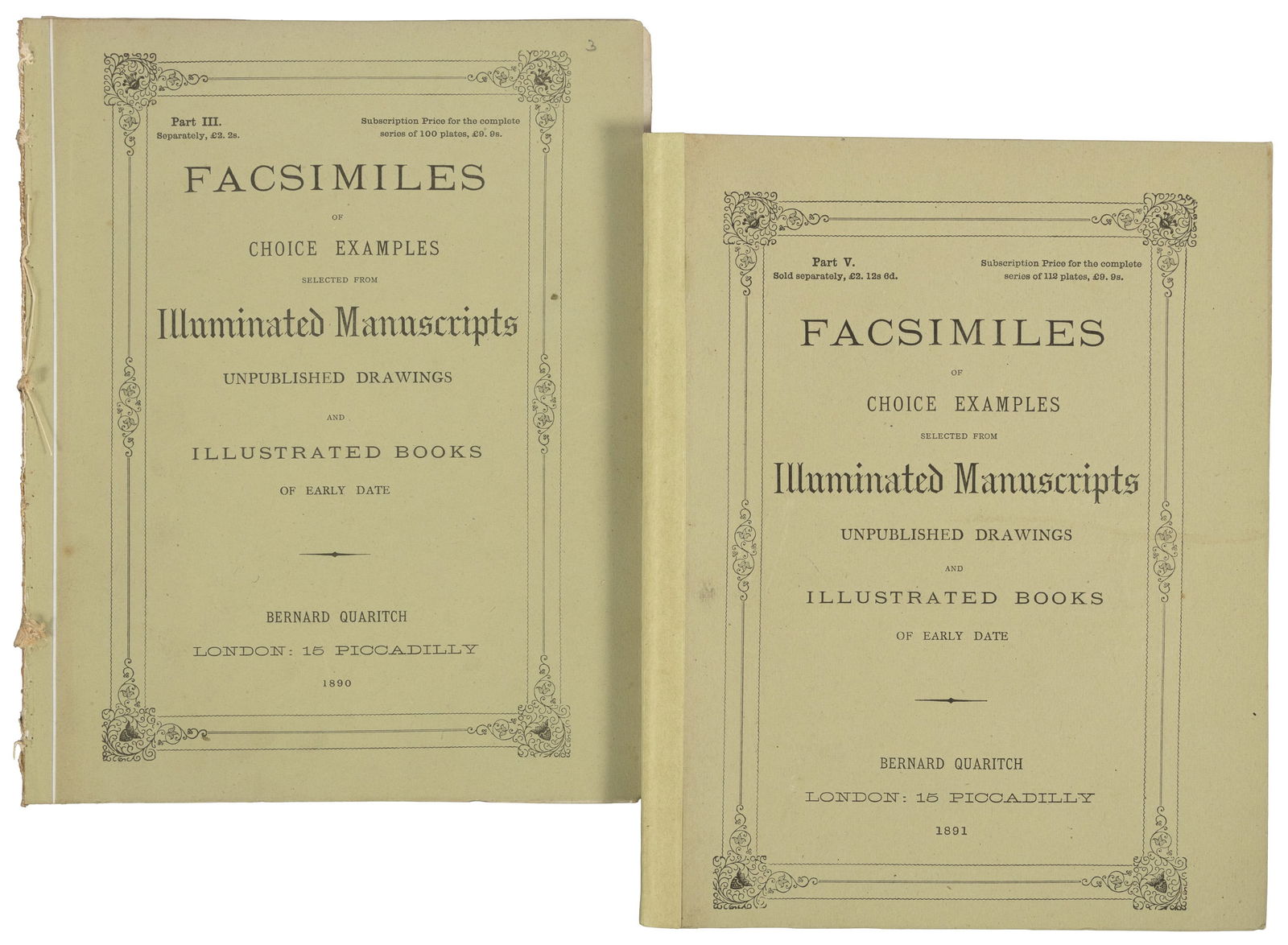 Quaritch's facsimiles of illumination, pts. III & V-X (1 of 9)