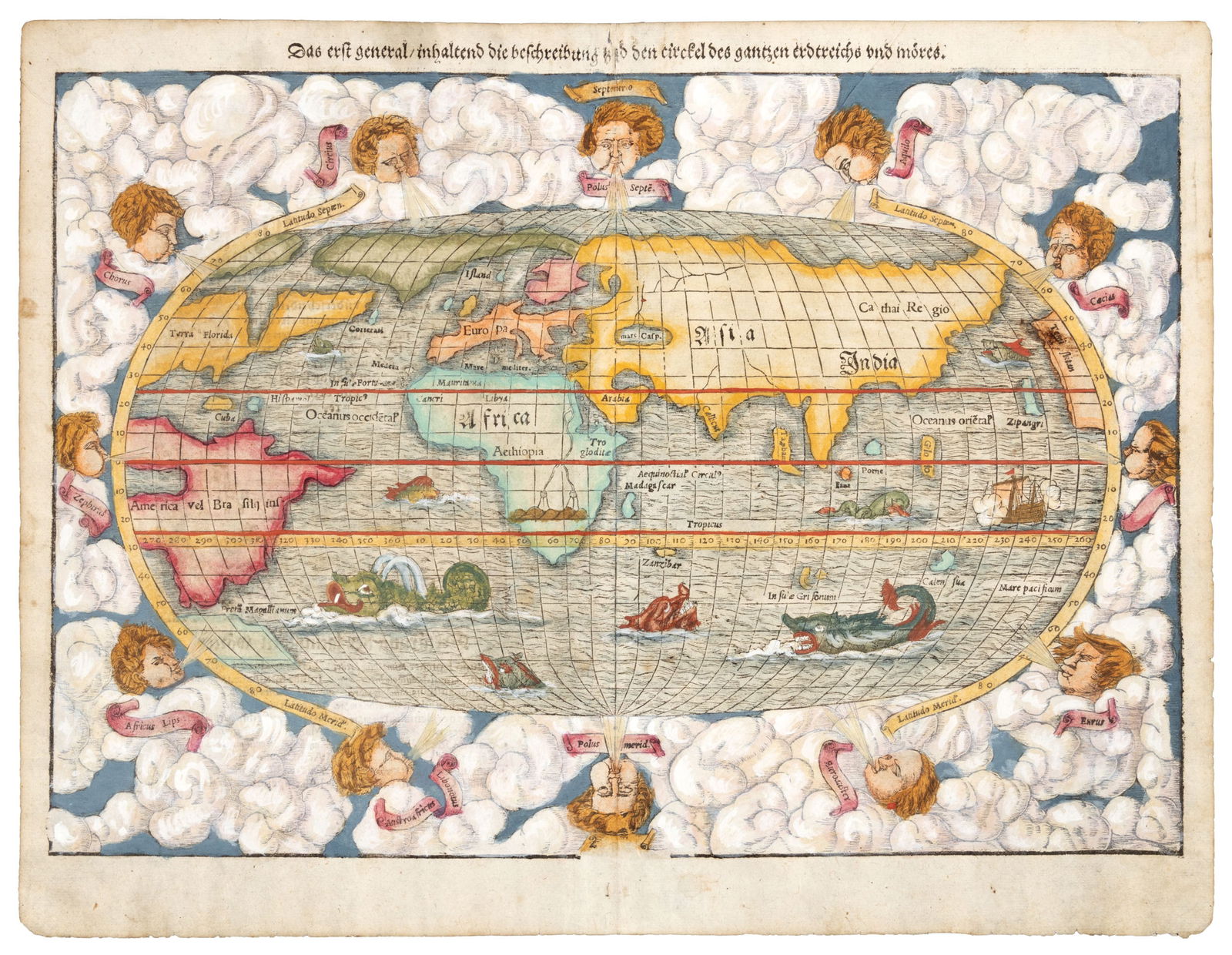 Munster map of World 1550 (1 of 8)