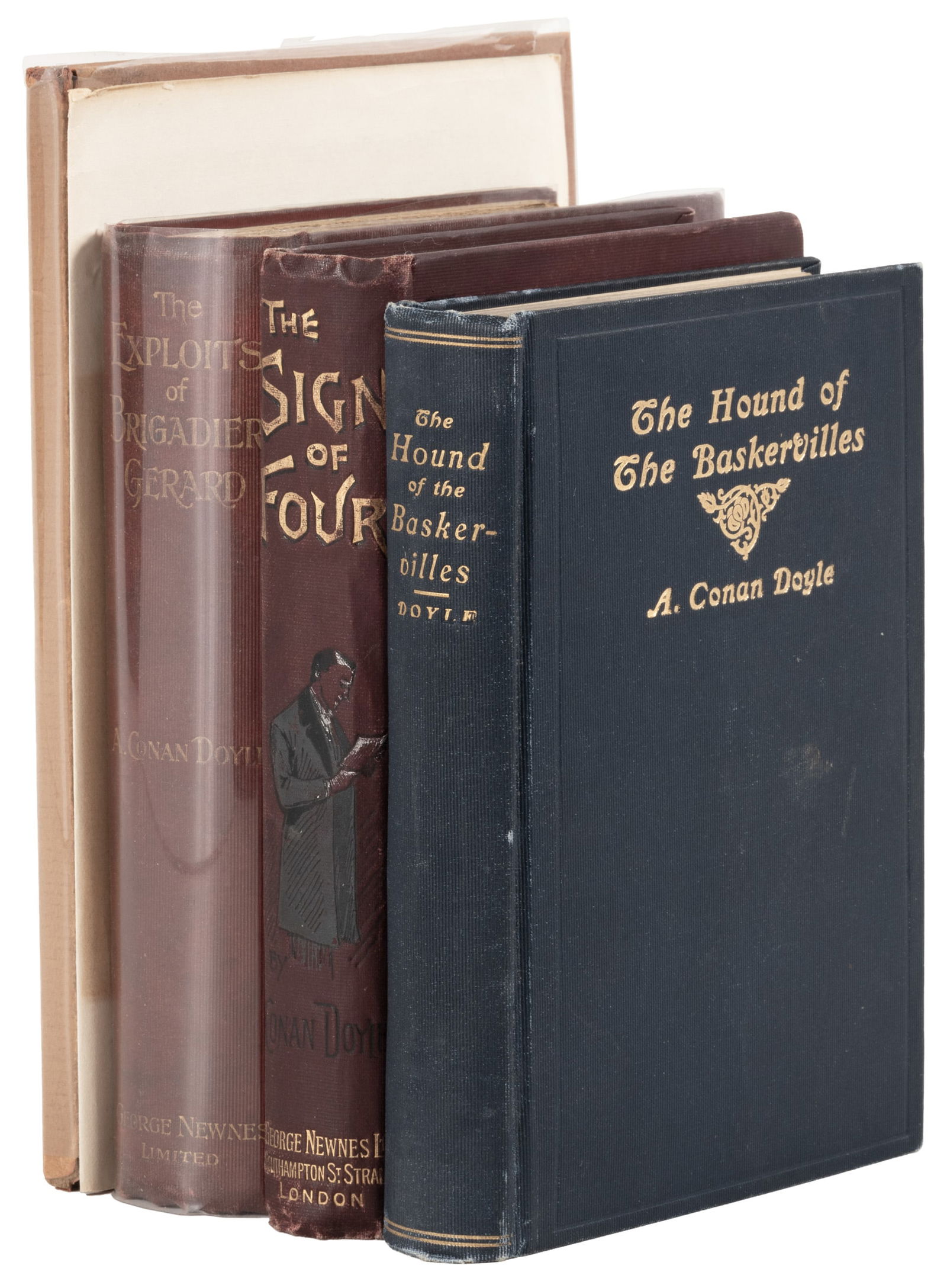 3 Arthur Conan Doyle volumes + 2 later monographs on Holmes (1 of 3)