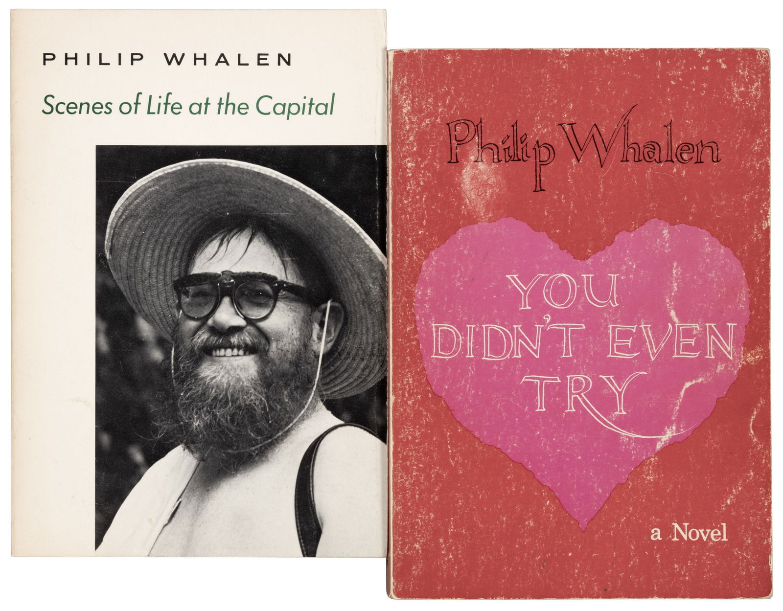 2 works signed by Philip Whalen (1 of 6)