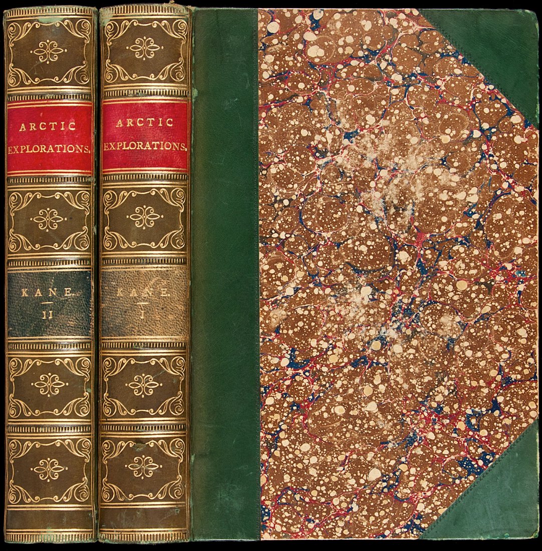 Kane's Arctic Explorations 2d Grinnell Expedition: Title: Arctic Explorations: The Second Grinnell Expedition in Search of Sir John Franklin, 1853, '54, '55 Author: Kane, Elisha Kent Description: 2 volumes. 464; 467 pp. Illustrated with 22 steel-engra