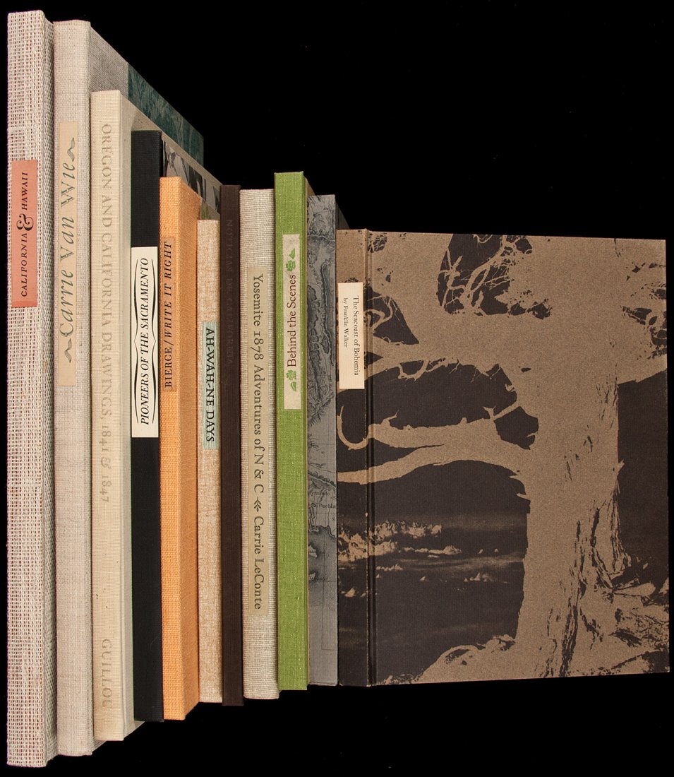 Ten volumes from the Book Club of California: Title: Ten volumes from the Book Club of California Author: ** Description: Includes: Meyers, William H. Sketches of California and Hawaii. 1970. * Lewis, Oscar. The Wonderful City of Carrie Van Wie. 