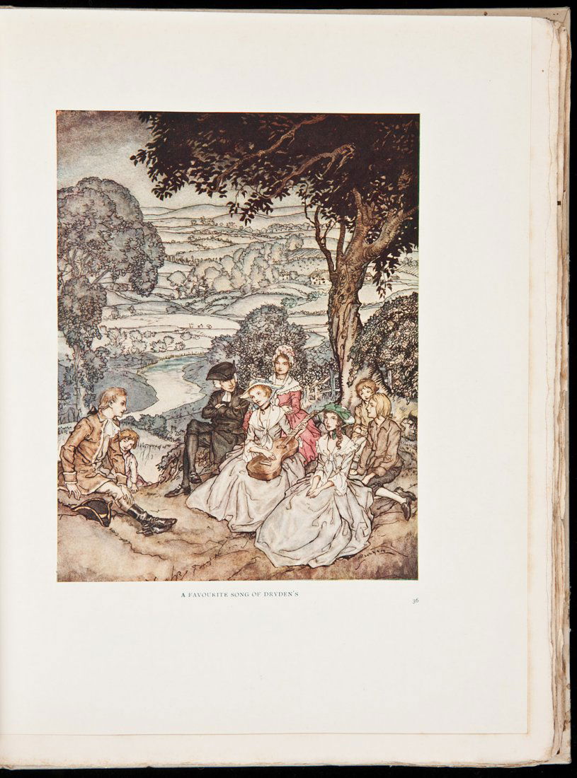 Vicar of Wakefiled Rackham Signed Limited Edn: Title: The Vicar of Wakefield Author: Goldsmith, Oliver Description: Illustrated by Arthur Rackham, including 12 color plates. (4to), original vellum gilt-lettered, top edge gilt, other edges uncut. N