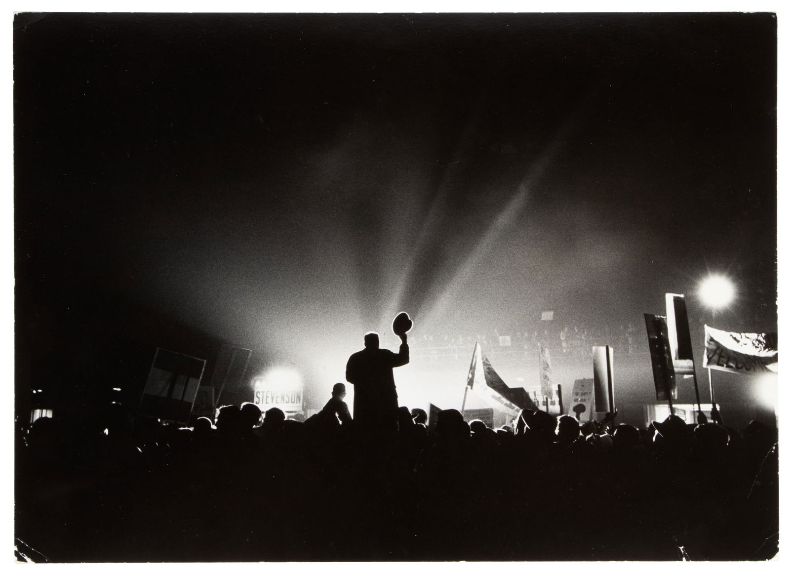 Adlai Stevenson by Cornell Capa: Heading: Author: Capa, Cornell Title: Adlai Stevenson At Convention Place Published: Publisher: Date Published: 1952; vintage print Description: Vintage gelatin silver print. 24.2