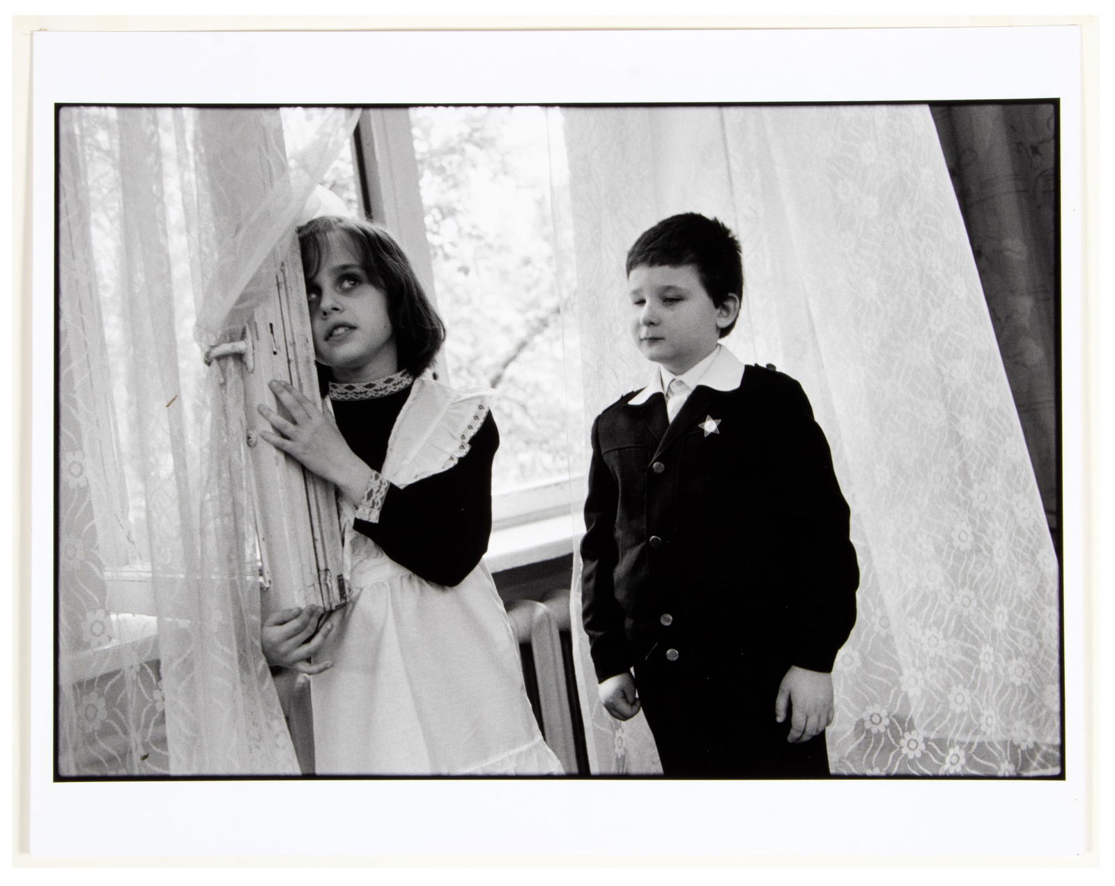 School for the Blind, signed by Mary Ellen Mark: Heading: Author: Mark, Mary Ellen Title: Special School for the Blind No. 5, Kiev USSR Place Published: Publisher: Date Published: 1987 Description: Gelatin silver print tipped on
