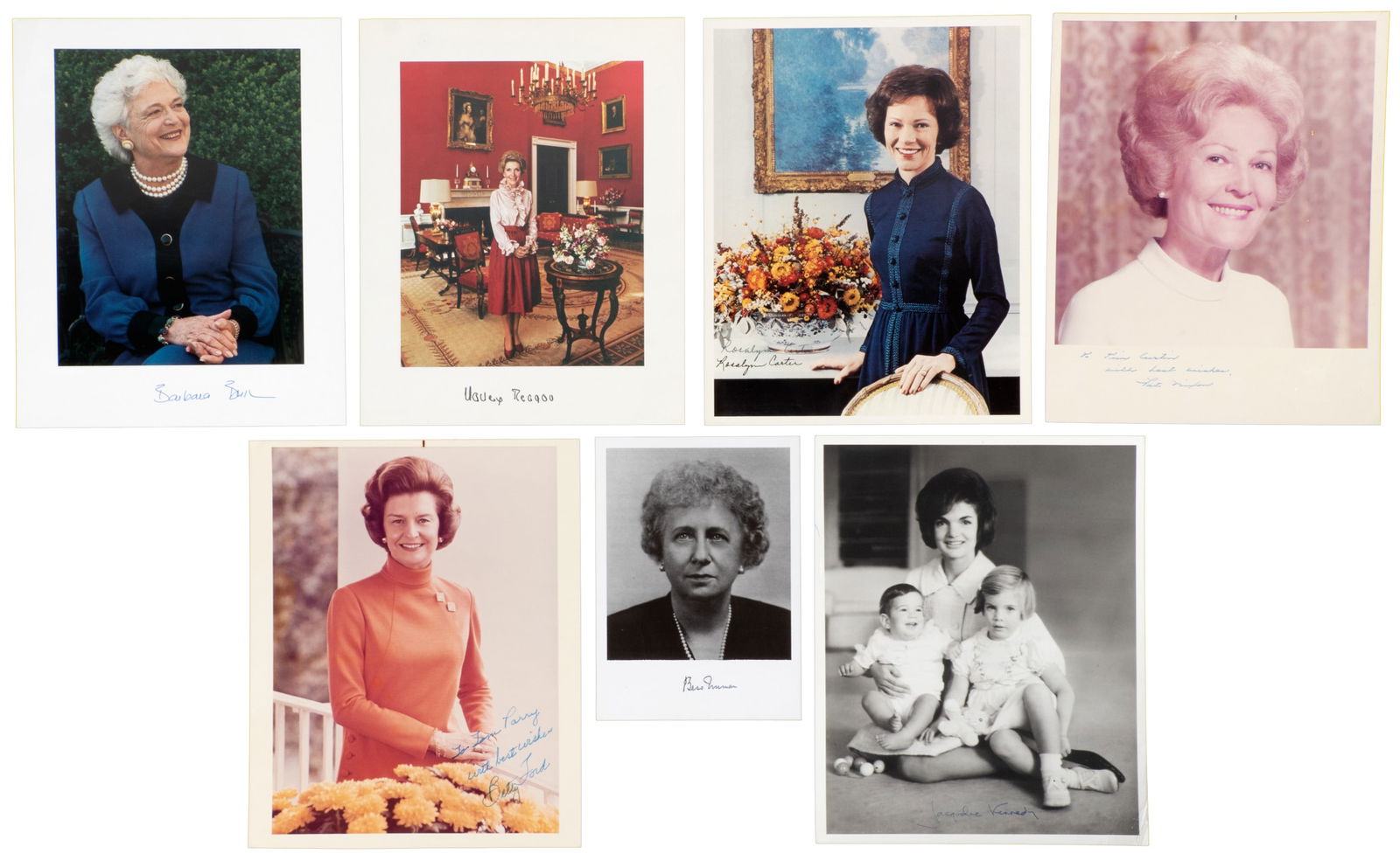Fifteen signed photographs of U.S. First Ladies (1 of 2)