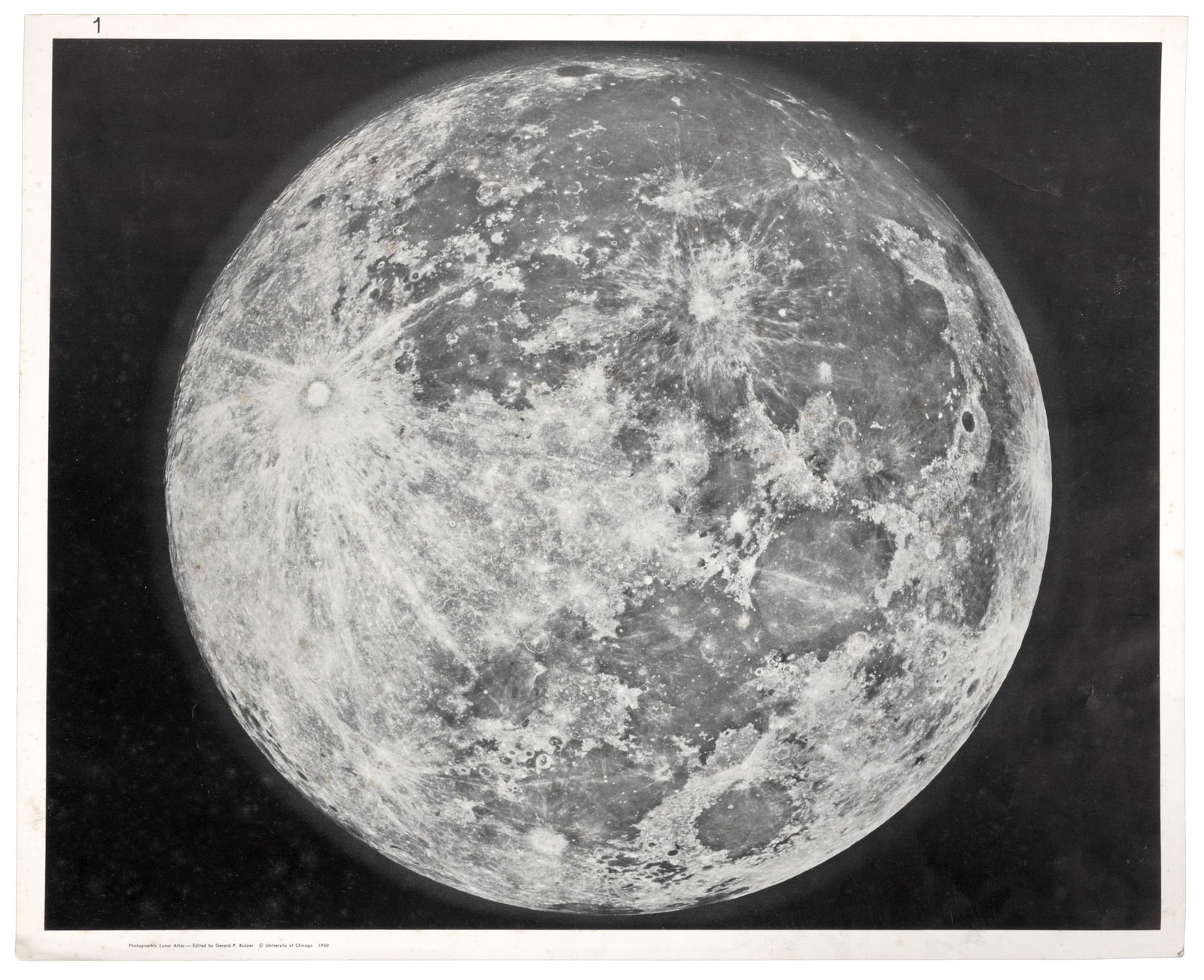 Photographic Lunar Atlas 1960: Heading: (Moon) Author: Kuiper, Gerard P., editor Title: Photographic Lunar Atlas Place Published: Chicago Publisher:University of Chicago Press Date Published: [1960] Description: