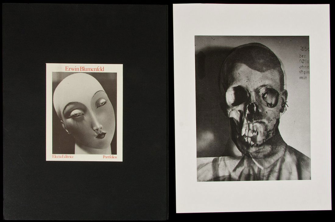 Erwin Blumenfeld Portfolio: Title: Portfolio Author: Blumenfeld, Erwin Description: 4 pp. text + 12 images. 39.9x29.7 cm. (15¾x11¾"), loose in portfolio and slipcase as issued.Erwin Blumenfeld (1897–1969) photographed more c