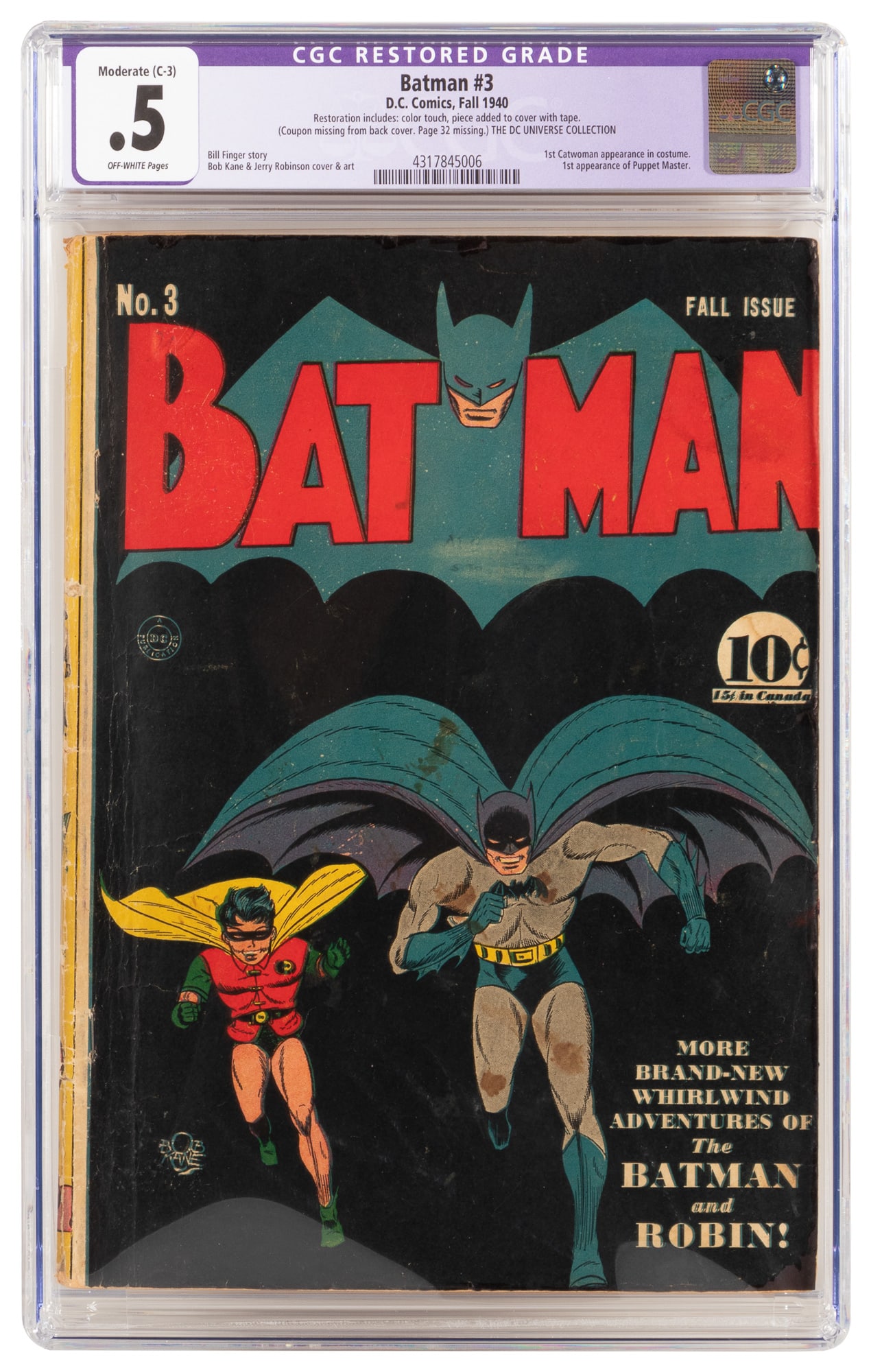 BATMAN #3 * Batman Kisses Catwoman (1 of 2)