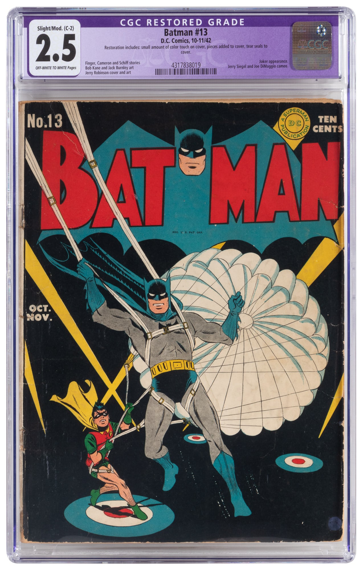 BATMAN #13 * Batman Baffles the JOKER (1 of 2)