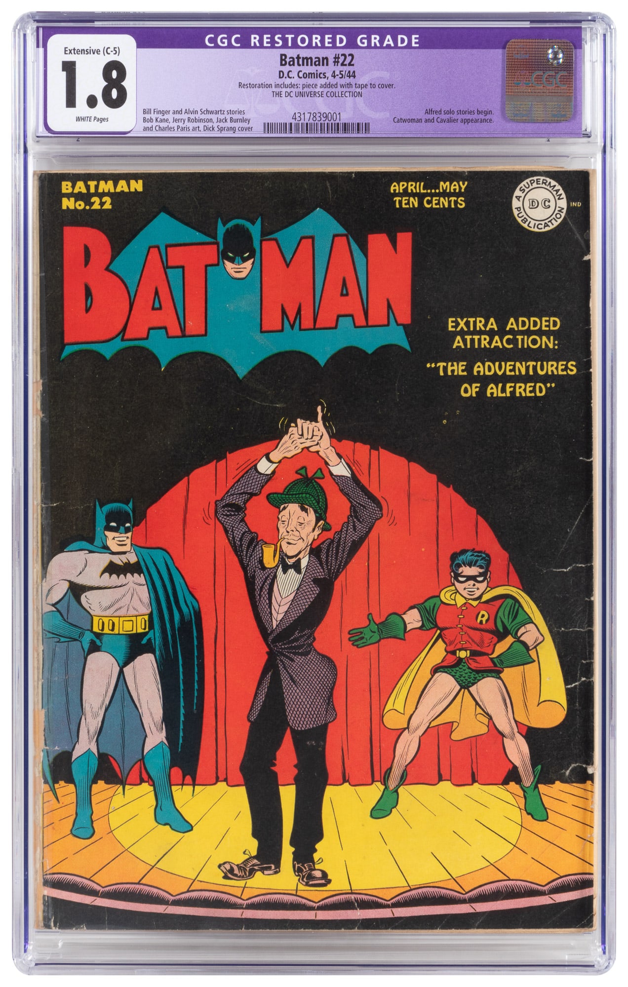 BATMAN #22 * 1st Solo ALFRED, Spanks CATWOMAN (1 of 2)