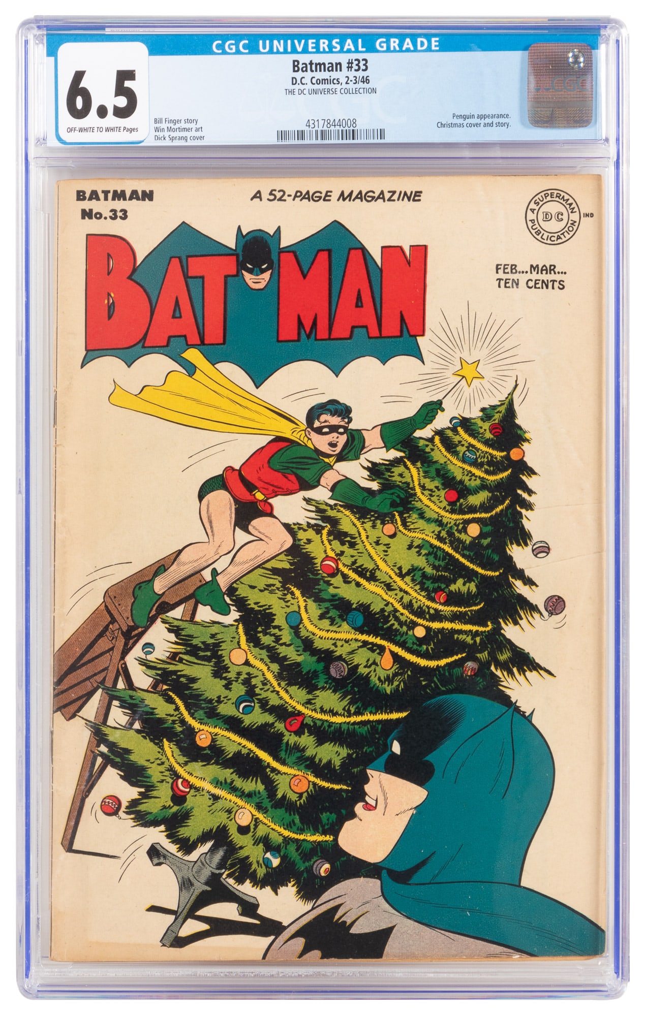 BATMAN #33 * CGC 6.5 * The PENGUIN Gets Played (1 of 2)