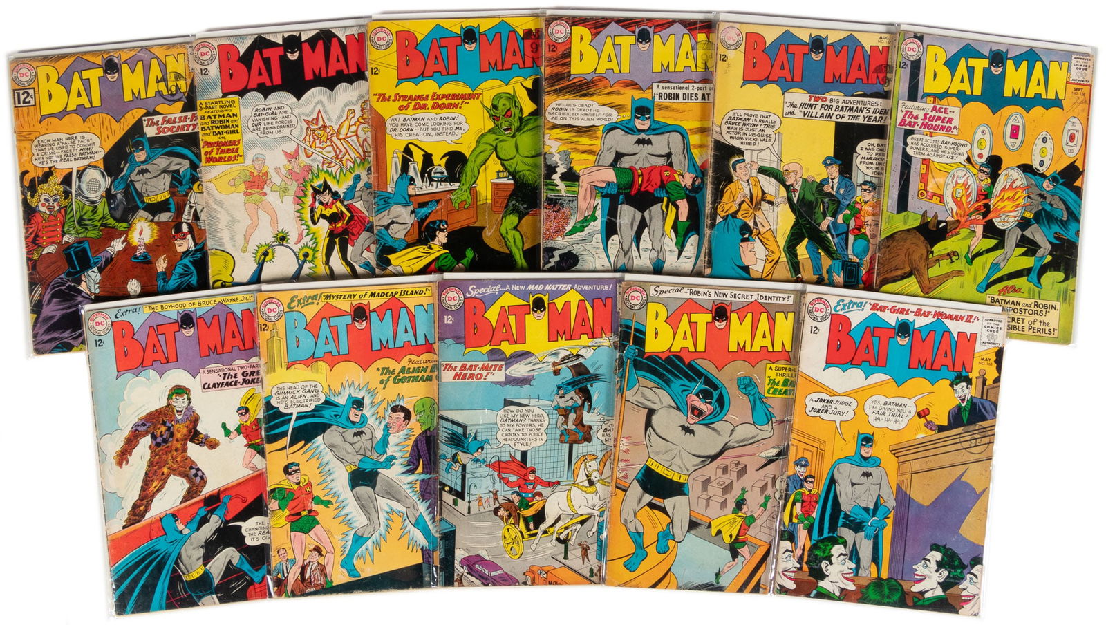 BATMAN #s 152, 153, 154, 156, 157, 158, 159, 160, 161, 162, 163 * Lot of 11 DC Universe Collection (1 of 1)