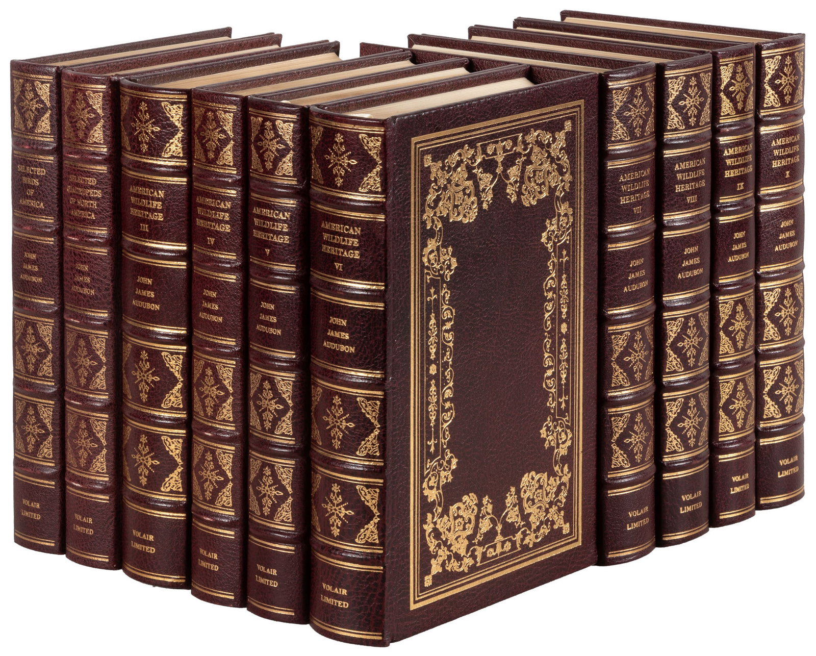 Audubon's American Wildlife Heritage: Heading: Author: Audubon, John James and John Bachman Title: American Wildlife Heritage in ten volumes Place Published: Kent, Ohio Publisher:Volair Limited Date Published: 1977-1979 De