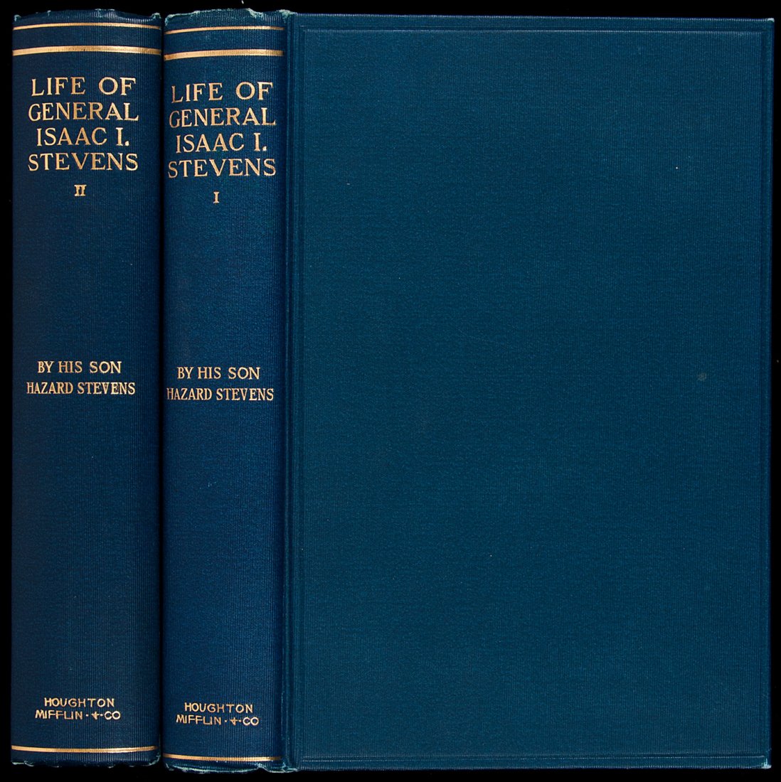 The Life of Isaac Ingalls Stevens, by His Son: Title: The Life of Isaac Ingalls Stevens, by His Son Author: Stevens, Hazard Description: 2 volumes. Plates from photographs & other sources, maps, etc. (8vo), blue cloth, spines lettered in gilt, top