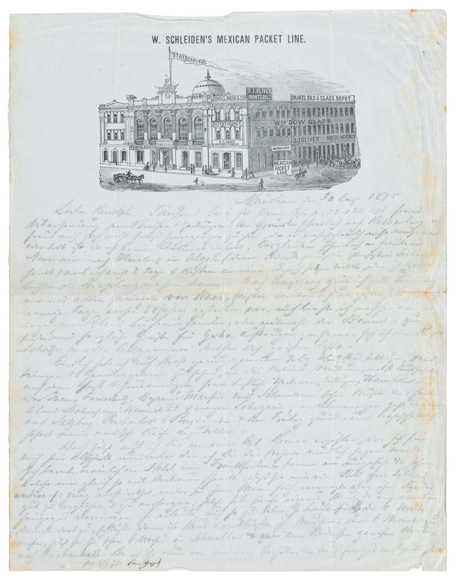 Woodcut view of San Francisco as State Capital (1 of 2)