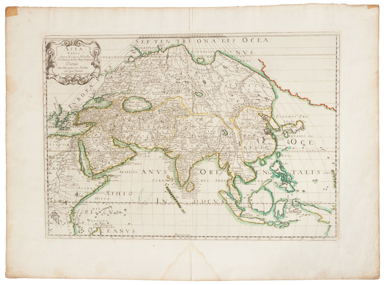 Sanson map of ancient Asia 1650 (1 of 2)