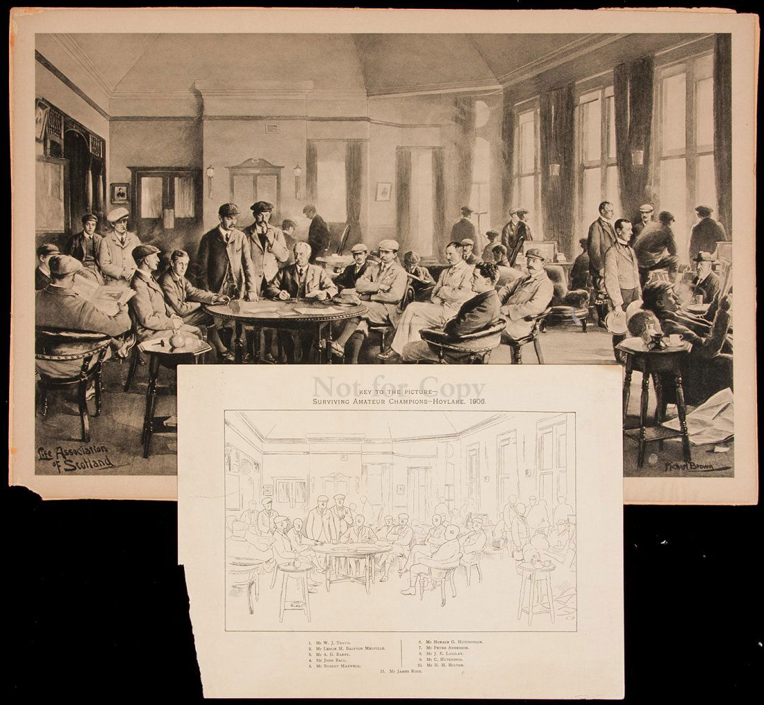 1935 Calendar w/golfing print by Michael Brown: Title: 1935 Calendar for Arthur D. Peterson Golf course and Estate Supplies in New York - with golfing print by Michael Brown Author: Brown, Michael Description: Calendar with a 23x38.3 cm. (9x15") se