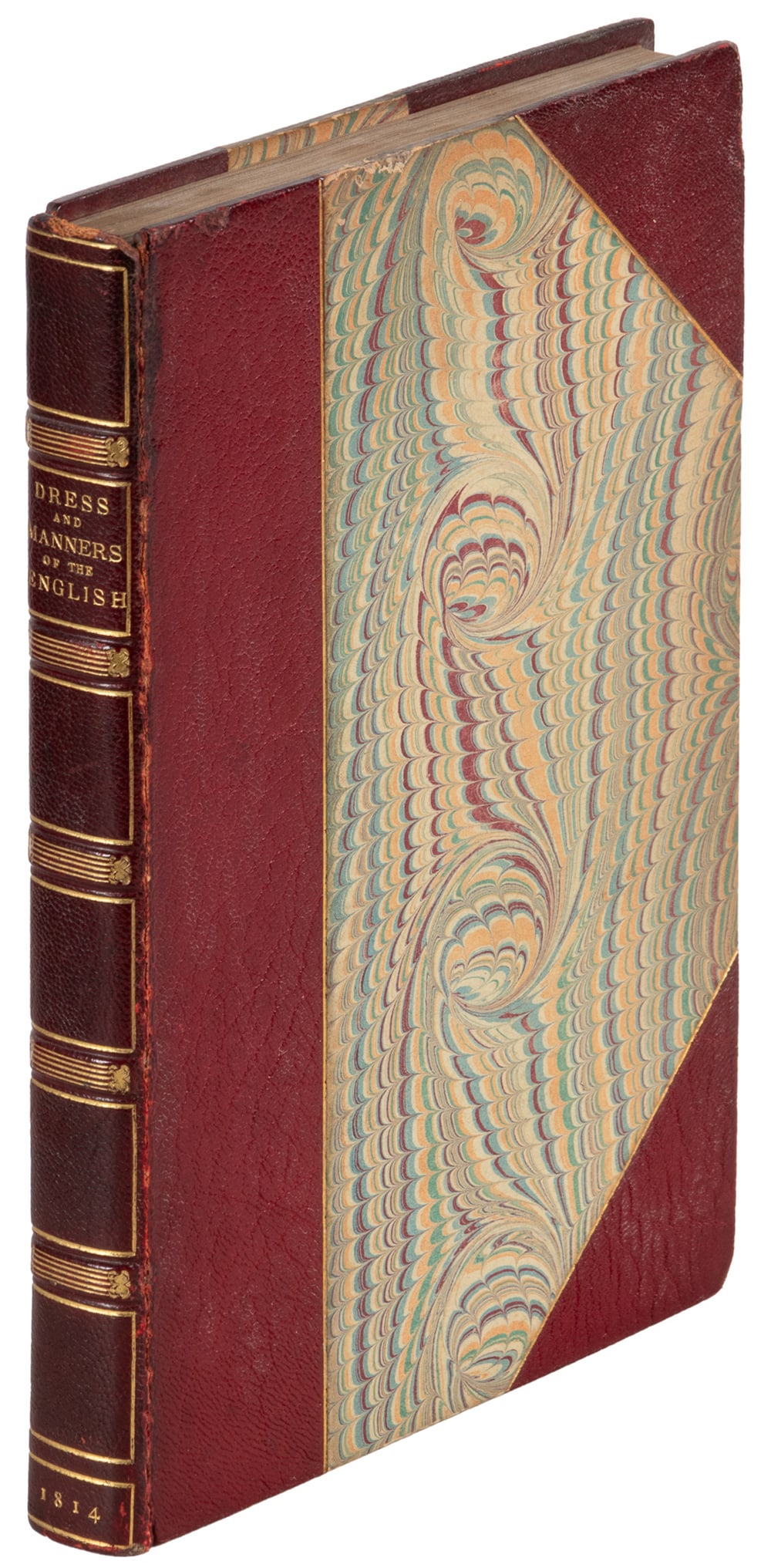 Costumes of the English, bound by Zaehnsdorf: Heading: (Zaehnsdorf) Author: Title: Picturesque Representations of the Dress and Manners of the English Place Published: London Publisher:Printed for John Murray Date Published: 1814