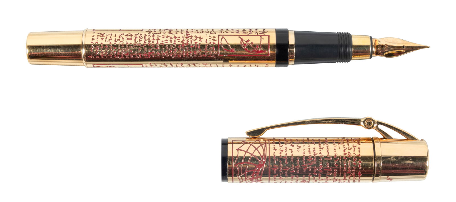 AURORA Leonardo da Vinci Gold-Plated FP (1 of 1)