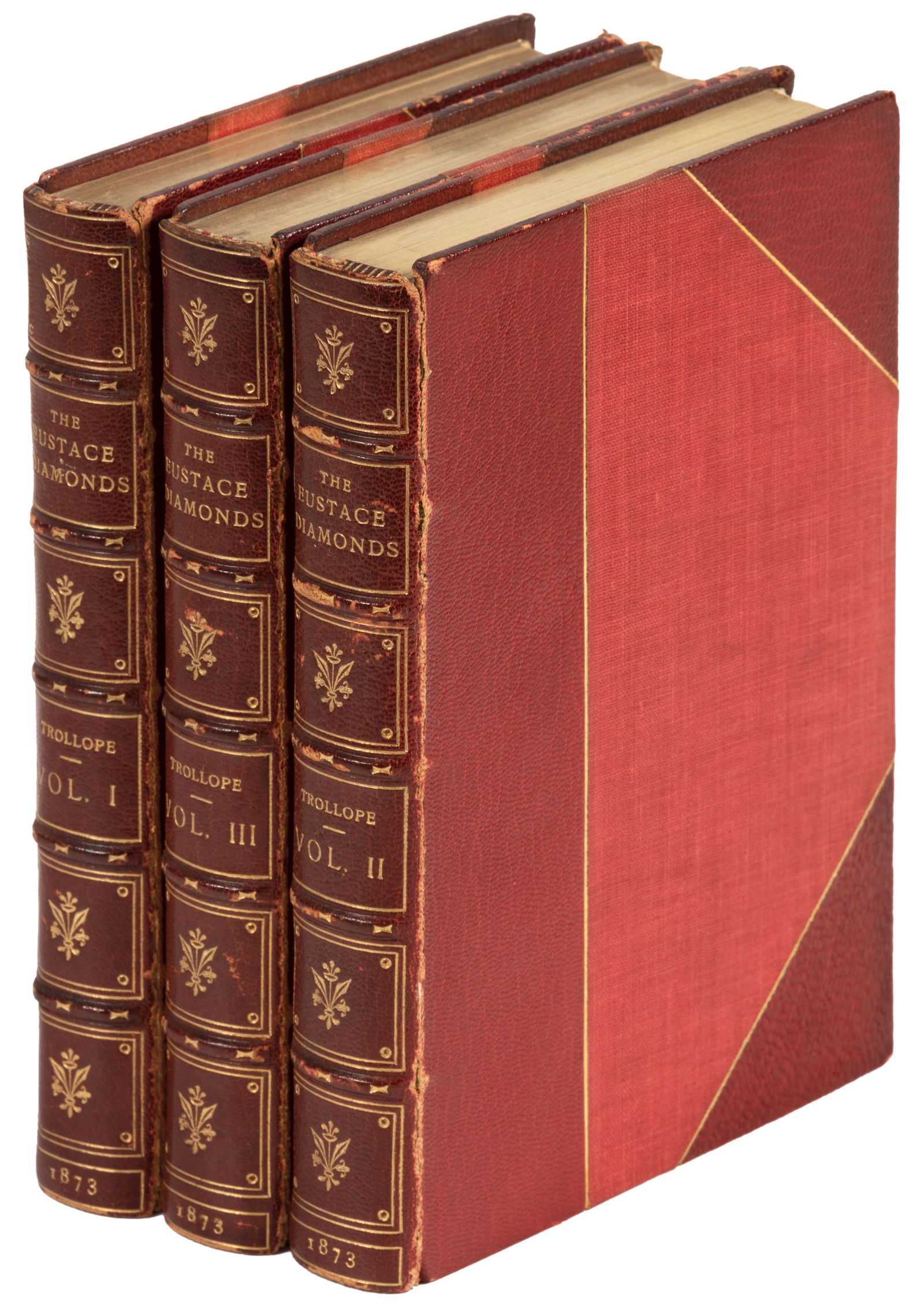 Eustace Diamonds, nicely bound by Bayntun (1 of 3)
