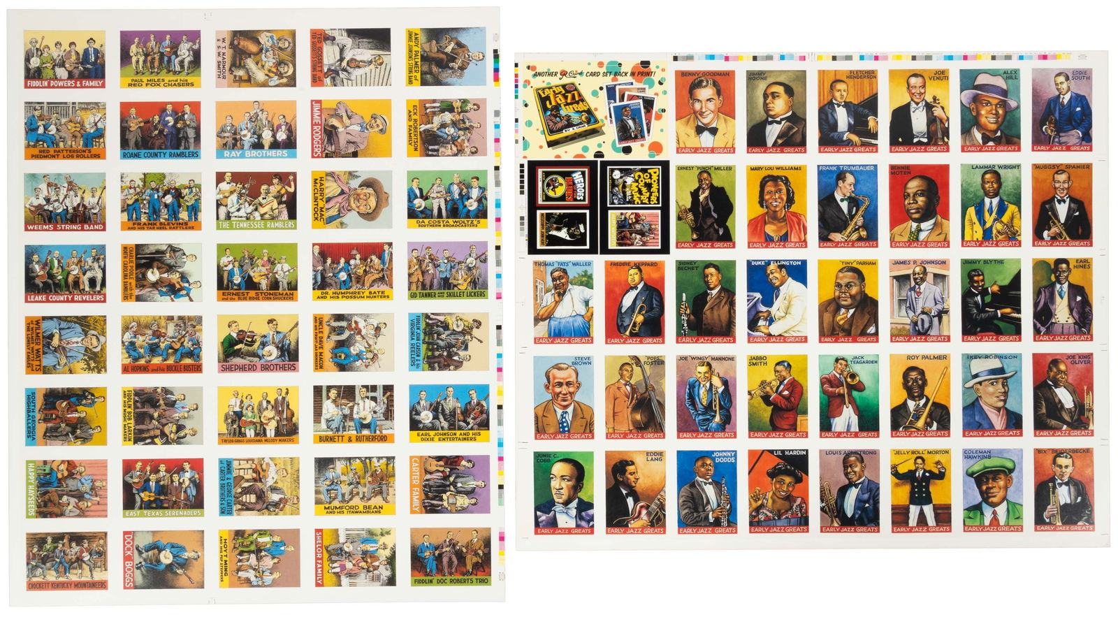 Press sheets from Crumb's music heroes series (1 of 5)