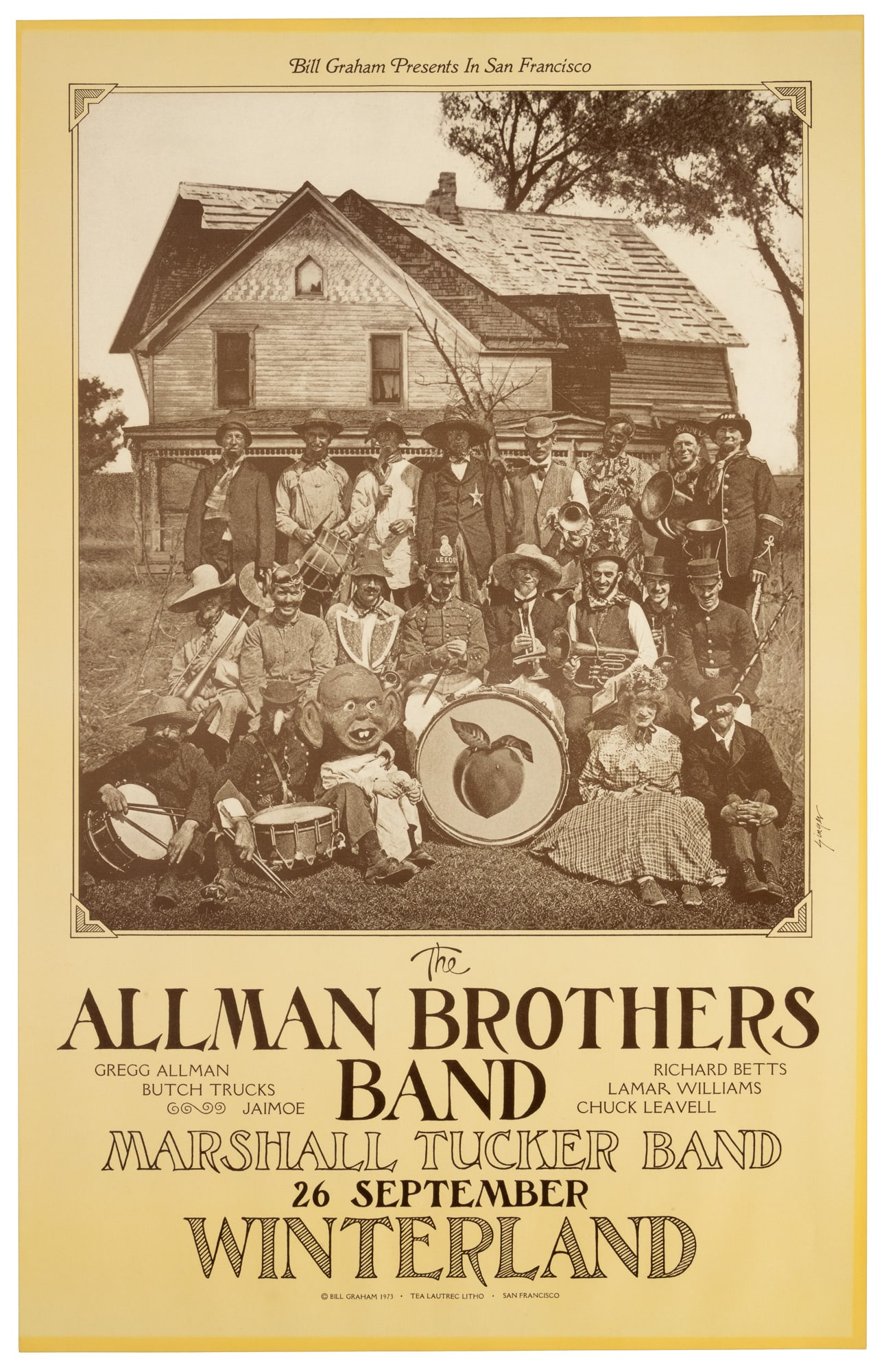 Bill Graham poster Allman Bros. at Winterland (1 of 1)