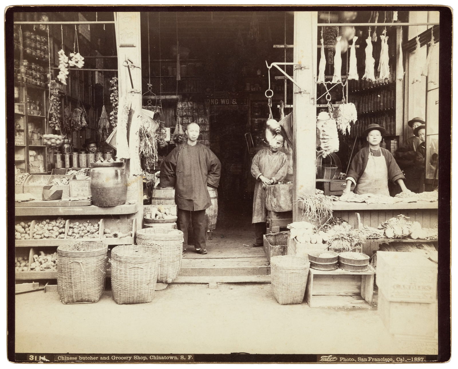 Chinese Butcher & Grocery Shop, by Isaiah Taber (1 of 2)