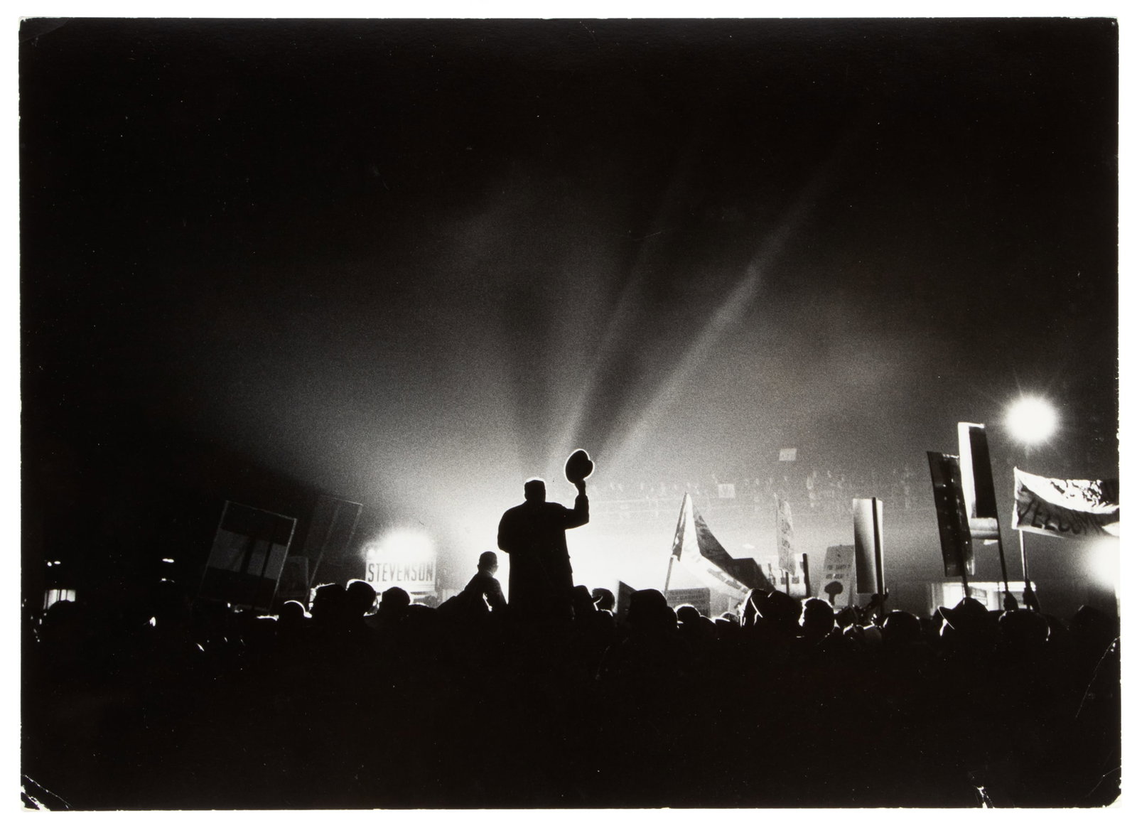 Adlai Stevenson by Cornell Capa: Heading: Author: Capa, Cornell Title: Adlai Stevenson At Convention Place Published: Publisher: Date Published: 1952; vintage print Description: Vintage gelatin silver print. 24.2