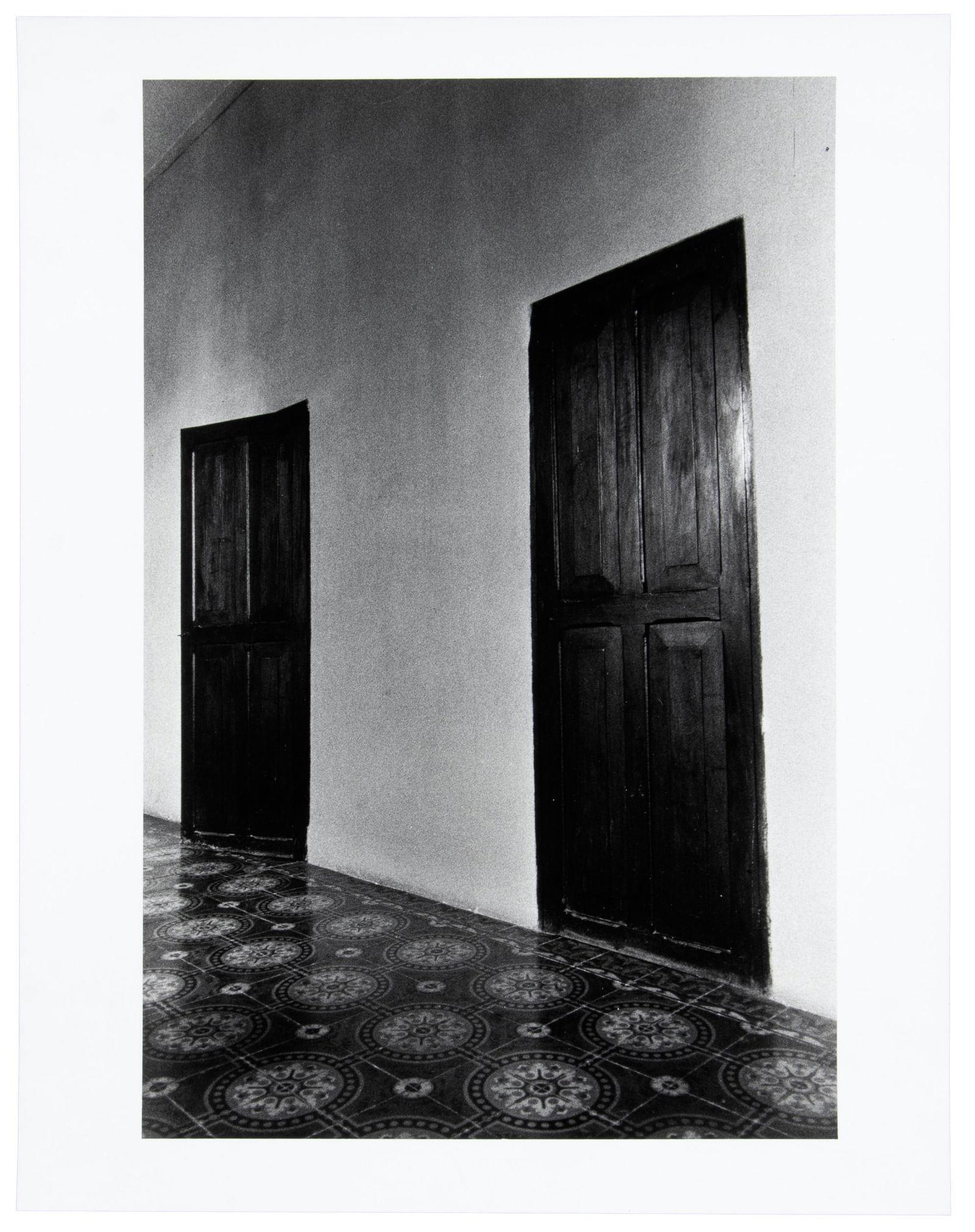 Customers Own Hinge, signed by Ralph Gibson: Heading: Author: Gibson, Ralph Title: Customers Own Hinge Place Published: Publisher: Date Published: [1972] Description: Gelatin silver print mounted to board, matted. Image meas