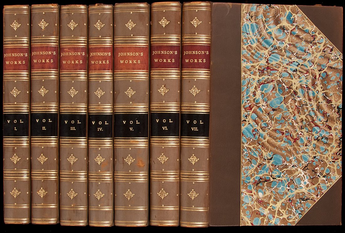 The Works of Samuel Johnson, LL.D: Title: The Works of Samuel Johnson, LL.D....With and Essay on His Life and Genius by Arthur Murphy, Esq. Author: Johnson, Samuel Description: 12 volumes. Engraved portrait frontispiece in Volume 1. (8