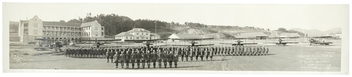Biplanes parked at Crissy Field S.F. 1921